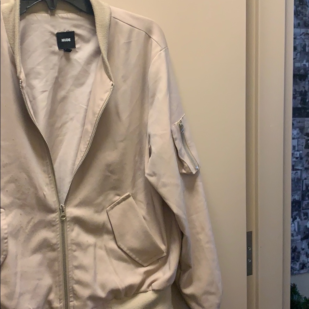 Nude bomber jacket - Picture 3 of 4